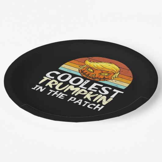Coolest Trumpkin Patch Papieren Bordje (Gekanteld)