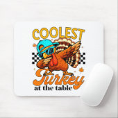Coolest Turkey At Table Funny Bird Toddler Boys Th Muismat (Met muis)