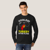Coolest Turkey In The Flock Toddler Boys Thanksgiv T-shirt (Voorkant volledig)