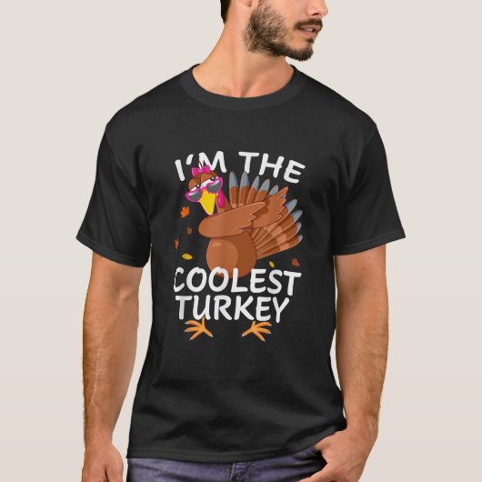 Coolest Turkije Matching Outfit Thanksgiving Pajam T-shirt (Voorkant)