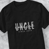 Coolest Uncle Modern Elegant Eenvoudige Vaderdag T-shirt