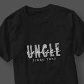 Coolest Uncle Modern Elegant Eenvoudige Vaderdag T-shirt