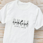 Coolest Uncle Modern Elegant Eenvoudige Vaderdag T-shirt<br><div class="desc">Dit eenvoudige en moderne ontwerp bestaat uit san serif typografie.</div>