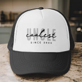 Coolest Uncle Modern Elegant Eenvoudige Vaderdag Trucker Pet
