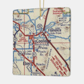 Coolidge Arizona  Map Keramisch Ornament (Links)
