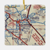 Coolidge Arizona  Map Keramisch Ornament (Voorkant)