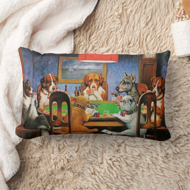Coolidge Classic Vintage Honden Poker Game Kunst Kussen (Deken)