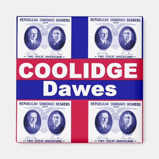 Coolidge-Dawes 1924 magneet (Voorkant)