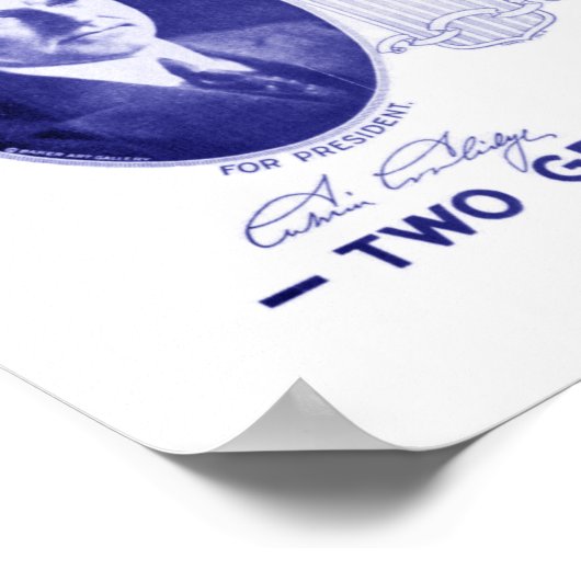 Coolidge-Dawes 1924 omlijst Poster (Hoek)