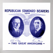 Coolidge-Dawes 1924 omlijst Poster (Voorkant)