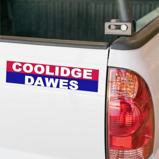 Coolidge-Dawes Bumpersticker (Op Truck)