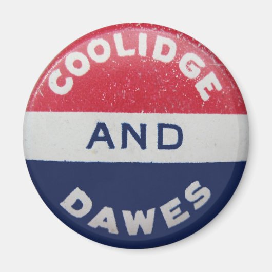 Coolidge-Dawes ronde magneet (Voorkant)