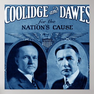 Coolidge en Dawes Poster