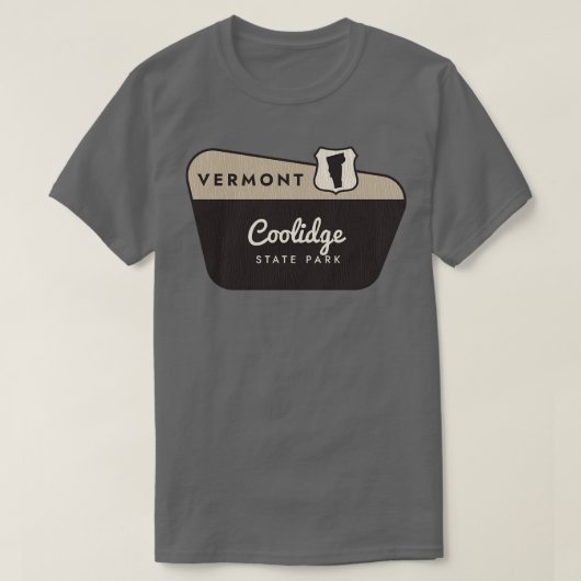 Coolidge State Park Vermont Welkomstbord T-shirt (Design voorkant)