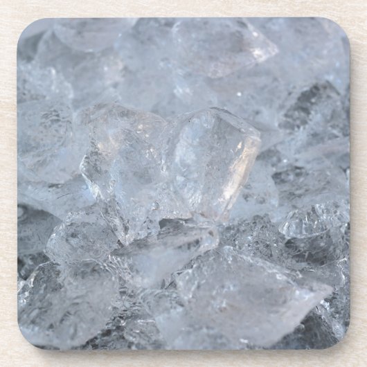 Cooling Ice Cube Textion Afbeelding Bier Onderzetter (Voorkant)