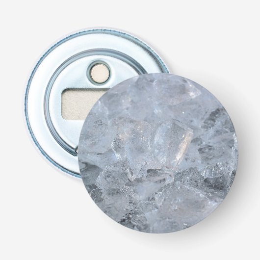 Cooling Ice Cube Textion Afbeelding Button Flesopener (Voorkant)