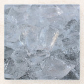 Cooling Ice Cube Textion Afbeelding Glazen Onderzetter (Voorkant)