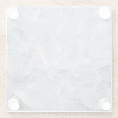 Cooling Ice Cube Textion Afbeelding Glazen Onderzetter (Achterkant)