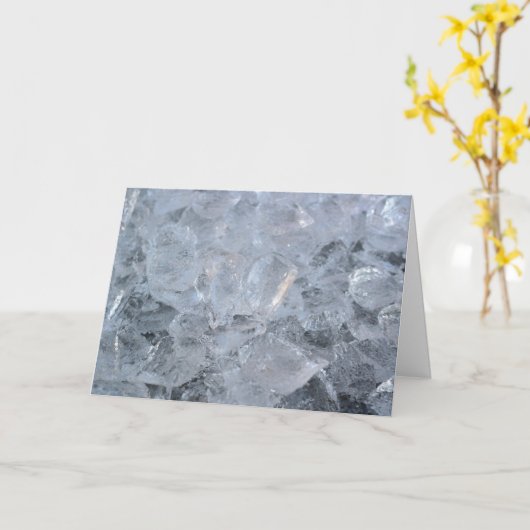 Cooling Ice Cube Textion Afbeelding Kaart (Gele Bloem)
