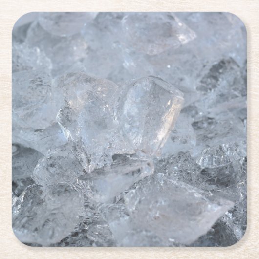 Cooling Ice Cube Textion Afbeelding Kartonnen Onderzetters (Voorkant)