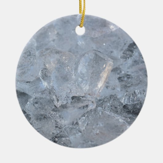 Cooling Ice Cube Textion Afbeelding Keramisch Ornament (Voorkant)