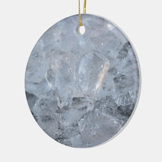 Cooling Ice Cube Textion Afbeelding Keramisch Ornament (Links)