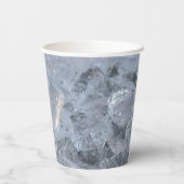 Cooling Ice Cube Textion Afbeelding Papieren Bekers (Achterkant)