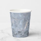 Cooling Ice Cube Textion Afbeelding Papieren Bekers (Links)