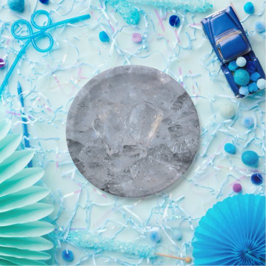 Cooling Ice Cube Textion Afbeelding Papieren Bordje (Feest)