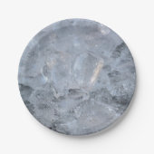 Cooling Ice Cube Textion Afbeelding Papieren Bordje (Voorkant)