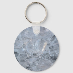 Cooling Ice Cube Textion Afbeelding Sleutelhanger