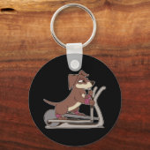 Coolle Hond Liefde Workout Sleutelhanger (Voorkant)