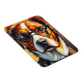 Coolle hond met zonnebril magneet (Rechterzijde)