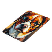 Coolle hond met zonnebril magneet (Linkerzijde)