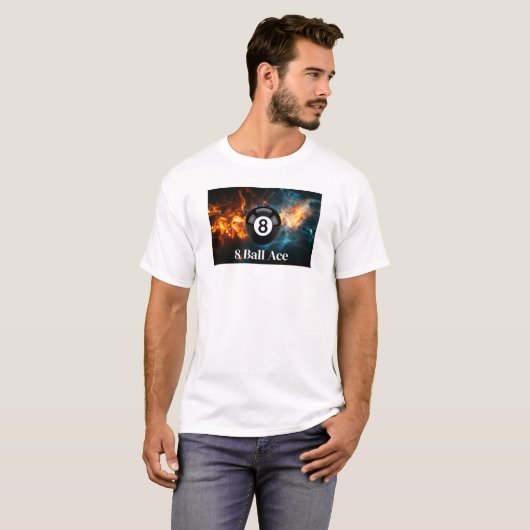 Coolste 8 Ball Biljart Spel Dag Mannen  T-shirt (Voorkant volledig)