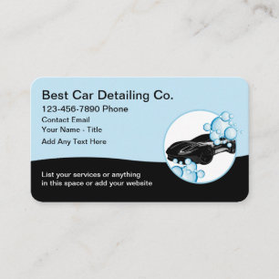 Coolste Auto Detailing Aangepast  Visitekaartje
