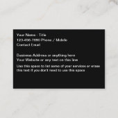 Coolste Automotive Detailing Service Visitekaartje (Achterkant)