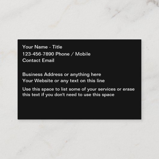 Coolste Automotive Detailing Service Visitekaartje (Achterkant)