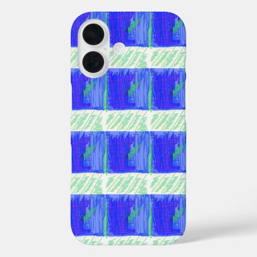 Coolste Blauwe Naamse Abstracte  Case-Mate iPhone Case (Achterkant)