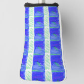 Coolste Blauwe Naamse Abstracte Golfheadcover (Draai 90)