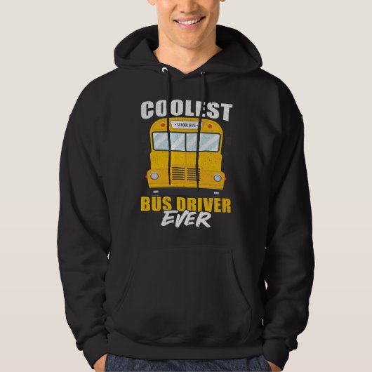 Coolste Buschauffeur Ooit Schoolbuschauffeur Hoodie (Voorkant)