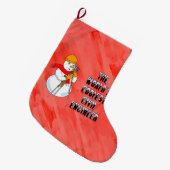 Coolste civiel ingenieur grote kerstsok (Voorkant (Hangend))