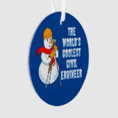 Coolste civiel ingenieur ornament (voorkant)