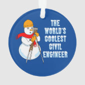 Coolste civiel ingenieur ornament (achterkant)