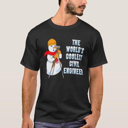 Coolste civiel ingenieur t-shirt (Voorkant)