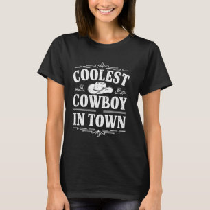 Coolste Cowboy in de stad Grappige Cowboy Kinderko T-shirt