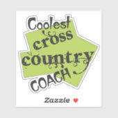 Coolste Cross Country Coach Sticker (Vel)