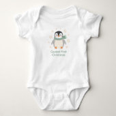 Coolste Eerste Kerstmis Cute Pinguïn Vakantie Romper (Voorkant)