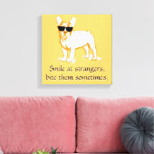 Coolste Franse Bulldog Jongen Canvas Afdruk (Insitu (Woonkamer))