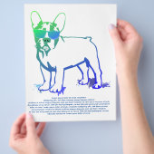 Coolste Franse Bulldog Jongen Flyer (Hand)